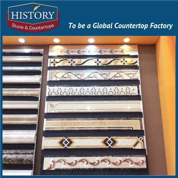 History Stones China Cut to Size Commercial Lastest Design Different Types Marble Trim for Sale Construction Indoor Border Line