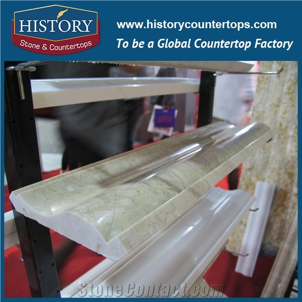 History Stones China Local High Polished Wholesale Various Types Oriental Mixed Color Marble Trim Pencil Border Lines