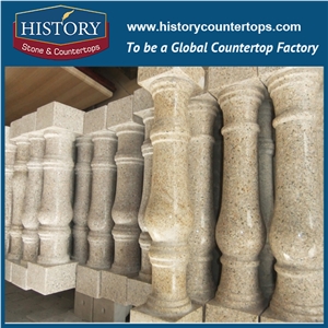 History Stones China Supplied Small Free Grey Granite G603 Outdoor Stair Handrail Sample Sizes Decorative Indoor Colored Clear Balusters & Railings
