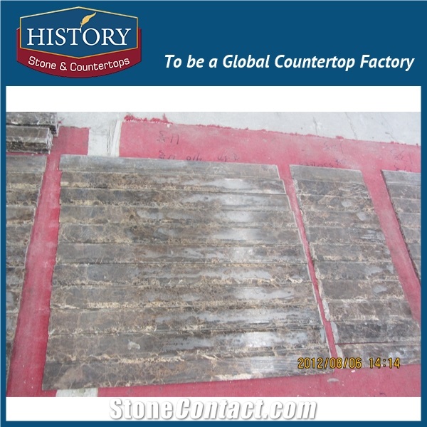 History Stones China Supplier Wholesale Spanish Dark Emperador Marble Skirting Stone Natural House Room Walling Border Line
