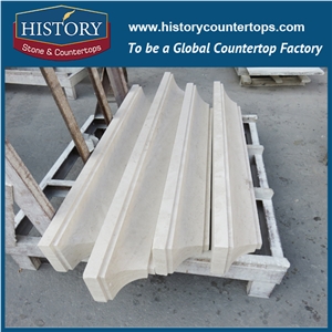 History Stones China Top Manufacturer Premium Quality Natural Yellow Beige Marble Borders Line for House Indoor Wall Decorative Border
