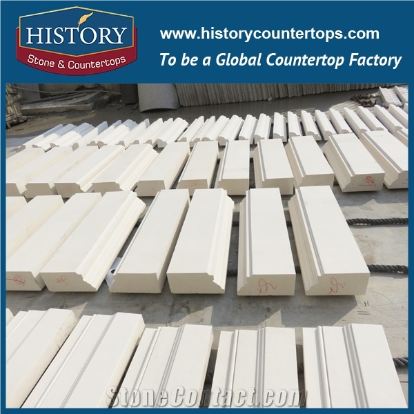 History Stones China Top Manufacturer Premium Quality Natural Yellow Beige Marble Borders Line for House Indoor Wall Decorative Border