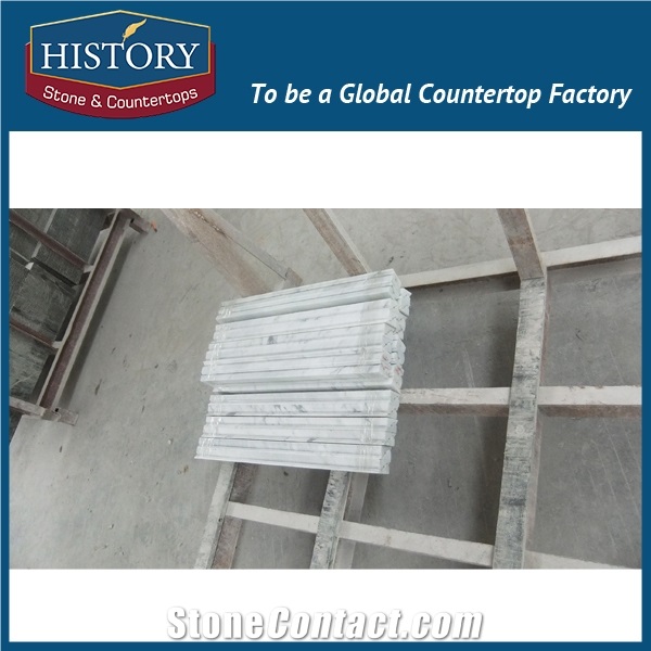 History Stones Chinese Antique Polished Rectangle Shaped Marble Stone Borders Conner Design for Wall Decoration Popular Border Line
