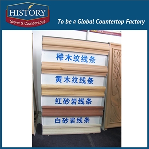 History Stones Chinese Top Supplier Uk Style Interior Decoration Polished White Sandstone Edging Trim Popular Border Line
