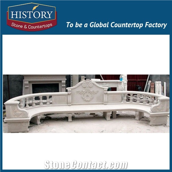 History Stones Hand Carved Simple Pure White Marble Designs Top Chair_famous Outdoor Designer Led Park Using Bench