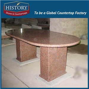 History Stones Maple Red Granite Rectangular Shaping Home Patio Decoration Stone Beautiful Furniture Outdoor Bench & Table