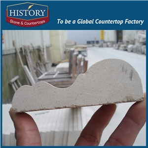 History Stones Most Popular Free Sample Retractable Portugal Yellow Beige Marble Trimming Ornamental National Border Lines