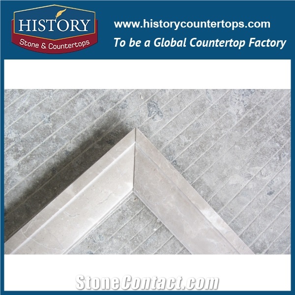 History Stones Super Quality Well Polished Triangle Shaping Marble Stone Frame with Chinese Production Line Room Walling Border