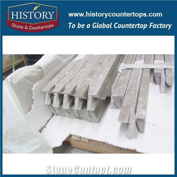 History Stones Wholesale High Quality Polished Stone Decorative Grey Marble Lines Door Frame Living Room Walling Border