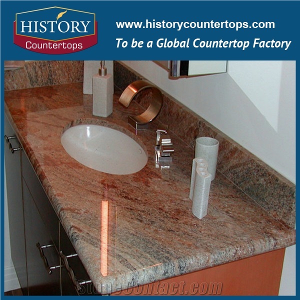 Single Sink Custom Vanity Tops Polished, Custom Vanity Top Granite