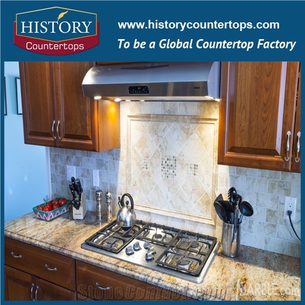 Historystone Best Priced Granite Vanity Tops with Single Sink Custom Vanity Tops Polished is Solid Surface