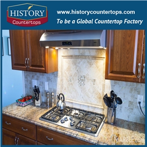 Historystone Best Priced Granite Vanity Tops with Single Sink Custom Vanity Tops Polished is Solid Surface