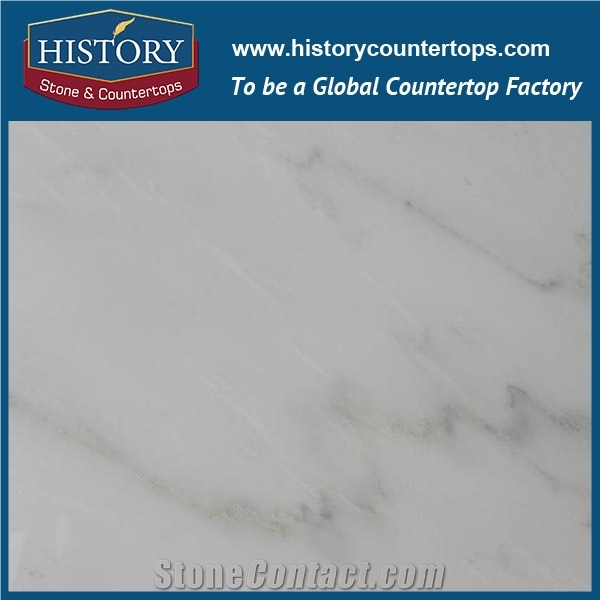 Historystone China East White Marble Natural White Color with Gray Veins Stone Slabs for Flooring Design and Wall Cladding Covering Finishing.