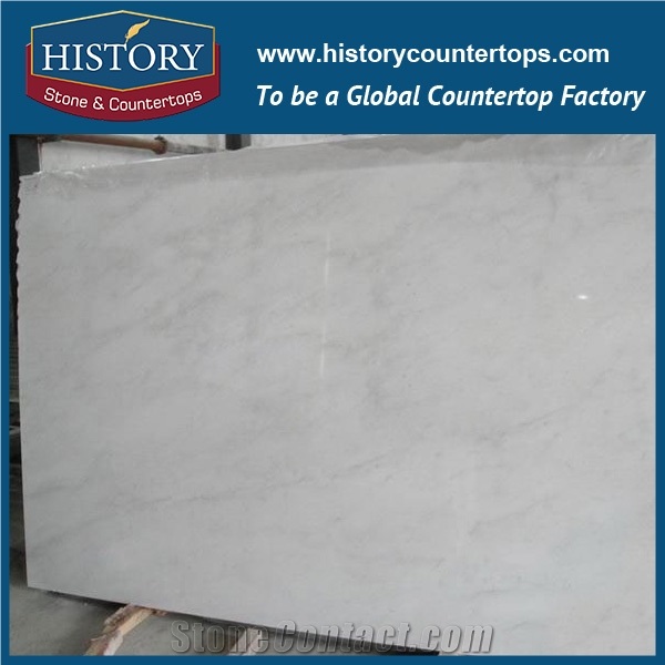 Historystone China East White Marble Natural White Color with Gray Veins Stone Slabs for Flooring Design and Wall Cladding Covering Finishing.