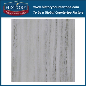 Historystone China Ocean Galaxy White Marble with Graceful Green Vein Pattern,Natural Stone Slabs for Floor Tiles and Wall Cladding Covering.