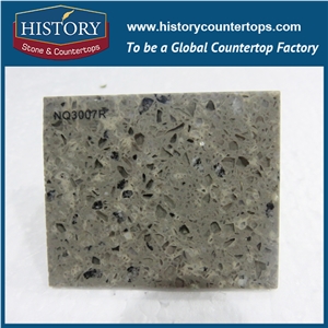 Historystone Cut-To-Size Castell Man Made Colorful Granite Tile and Slab Quartz Stone with Polishing Surface for Kitchen Worktops or Bar Tops.