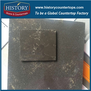 Historystone Cut-To-Size Negro Portoro with Polishing Surface Marble Quartz Stone Tile and Slab for Engineer Walling and Flooring.
