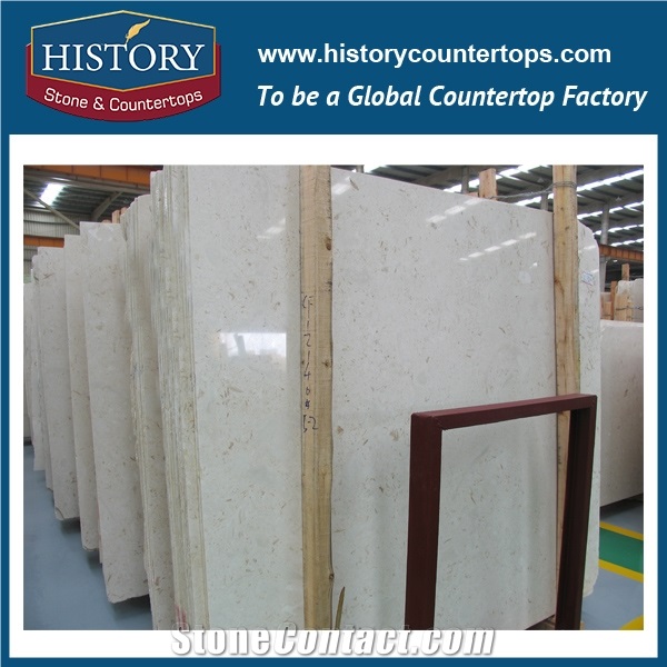 Historystone Germany Imported Moon Cream High Quality Imported Natural Marble for Wall, Used for Airport,Metro,Shopping Mall, Hotel.