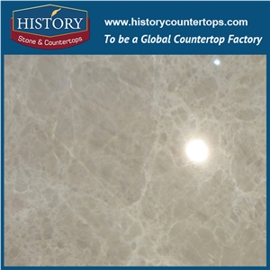 Historystone Good Price China Minmar Beige/Crema Composite Marble Tile for Hotel Project,Natural Well Polished Surface Finished Stone Slabs.