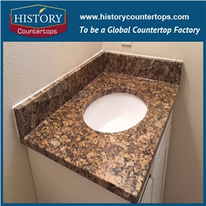 Historystone Granite Bathroom Countertops and Vanity Tops,Custom Vanity Tops, Solid Surface, Polished 2/3cm
