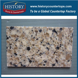 Historystone High Polish Surface in Autumn Romanza Colorful Granite Tile and Slab Quartz Stone for Kitchen Countertops or Desk Tops.