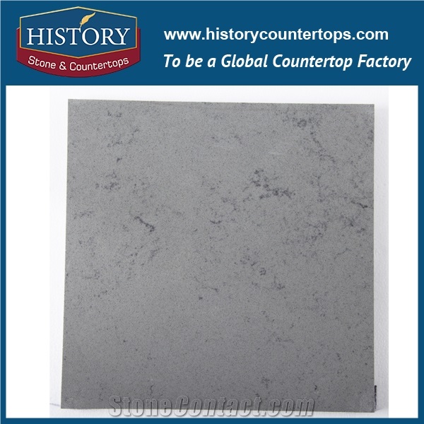 Historystone Ice Age with Vein Surface Man Made Marble Quartz Stone for Bench Tops and Kitchen Worktops.
