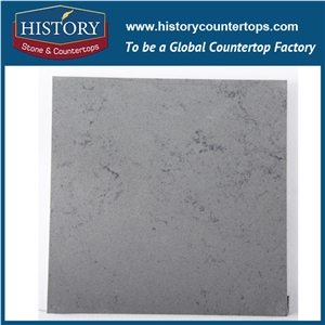 Historystone Ice Age with Vein Surface Man Made Marble Quartz Stone for Bench Tops and Kitchen Worktops.