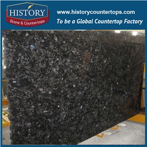 Historystone Imported Competitive Volga Blue Granite Price Labradorite Blue Granite from Ukraine Best Quarry，Stone Slabs for Floor Tiles.