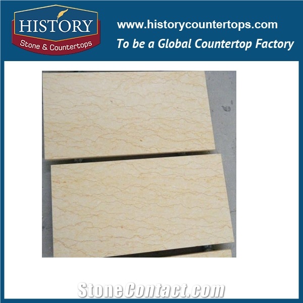 Historystone Imported Egypt New Royal Botticino Beige Marble Well Polishing Honey Beige Marble, Widely in Wall Cladding/Flooring Tiles/Kitchen.