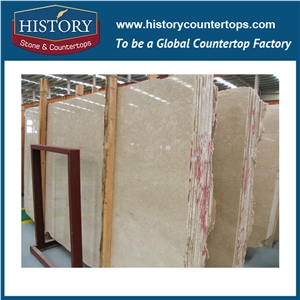 Historystone Imported Elegant Building Decoration Tiger Beige Marble Tiles, Stone Slabs for Flooring and Wall Cladding Covering.