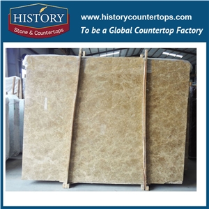 Historystone Imported Factory Direct Selling High Quality Beige Natural Stone Top Polishing Emperador Turkish Marble with Low Price
