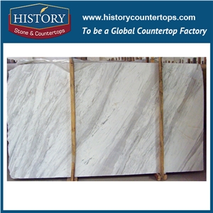 Historystone Imported Fashional Marbles White Greece Volakas Stones Flooring Tile Price,Hot Sales Natural Stone Slabs Polished Finished.