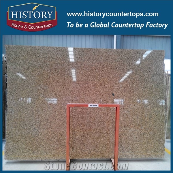 Historystone Imported Haiti Golden Yellow Granite Slabs & Tiles Stone,Also Paving Stone and Wall Cladding,Normally Polished Surface Finished