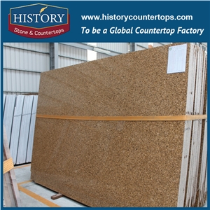 Historystone Imported Haiti Golden Yellow Granite Slabs & Tiles Stone,Also Paving Stone and Wall Cladding,Normally Polished Surface Finished