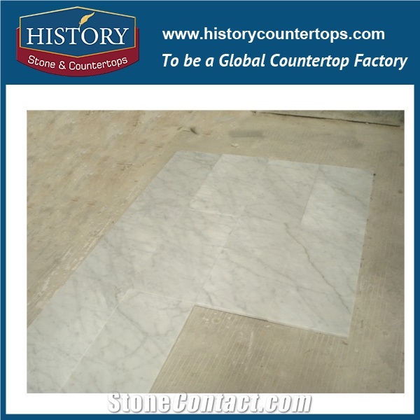 Historystone Imported Home Decoration Use and 3d Sticker Type High Quality Mosaic Tile Italian Bianco Carrar Honed/Polished Natural Stone Marble.