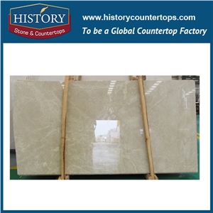 Historystone Imported Manufacturer Floor Decoration Natural Stone Cream Marfil Sp Slabs and Tiles,Used in Hotels/Exhibition Halls/Theaters/Malls.