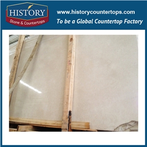 Historystone Imported New Sago Beige 15x15 or Cut to Size Polished Marble Walling and Flooring Tiles & Slabs for Hotel/ Decoration.
