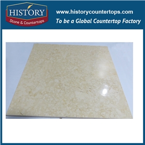 Historystone Imported New Sago Beige 3mm or Custom Polished Laminated Marble Natural Stone Tiles & Slabs for Wall Cladding and Flooring Covering.