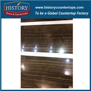 Historystone Imported Polished/Honed Surface Italy Obama Wood Graining Italian Polished Black Marble Tiles & Slabs for Floors and Wall.