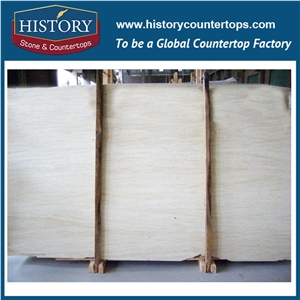 Historystone Imported Polished Surface Finishing Cream Color Spain Sandstone Marble,Be Use the Inner Decoration and Outside Decoration.