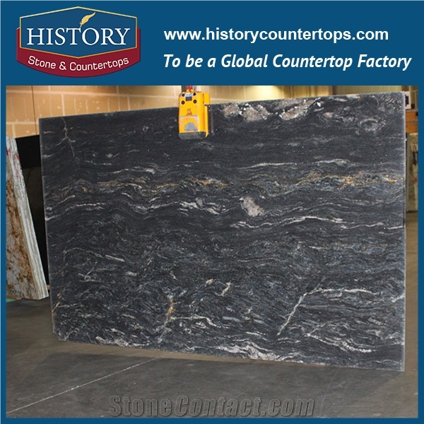Historystone Imported Professional Supplier Of Titanium Granite Slabs, Black Colors with Low Price,Finished Surface Polished/Flamed/ Honed,Etc