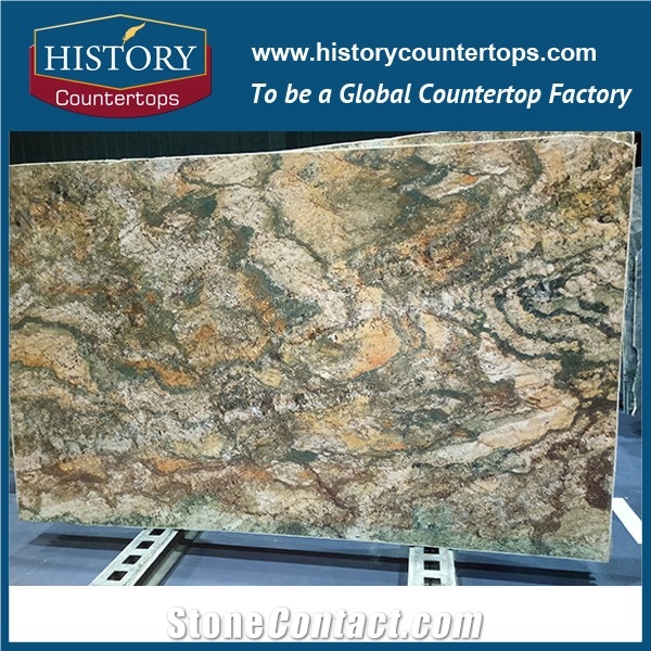 Historystone Imported Specific Stone Design for Shangri-La Brown Granite with Multicolor Pattern for Floor,Wall Covering.