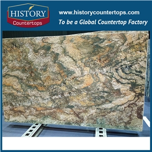 Historystone Imported Specific Stone Design for Shangri-La Brown Granite with Multicolor Pattern for Floor,Wall Covering.