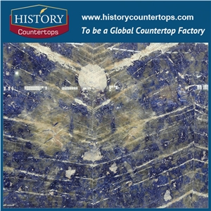 Historystone Imported the Best Top Quality Brazilian Exotic Sodalite Blue Granite Stone Slabs & Tiles,As Polished/Flamed Polished Finished