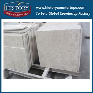 Historystone Imported Turkey Popular Beige White Rose Marble Polished Slabs with a Grade Hight Quality, Floor Covering and Wall Tiles