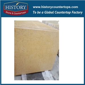 Historystone Imported Wholesale New Age Products Sunny Yellow Egypt Beige Marble,Interior & Exterior Decoration/Other Customized Size Are Available.