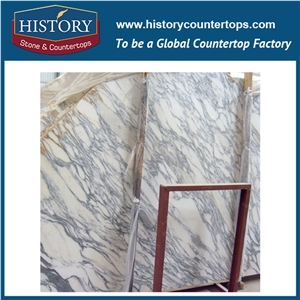 Historystone Importeda New Product Arabescato Corchia Of Italy White Polished Marble Tile & Slabs/Classical Vein Arabescato Corchia Shown.