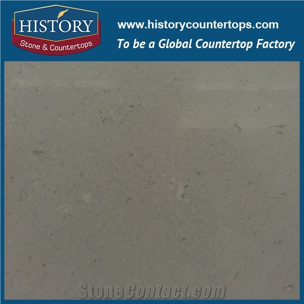 Historystone in Pebble with High Polish Surface Cut-To-Size Imitation Marble Tile and Slab Quartz Stone for Kitchen Bar Tops or Desk Tops.