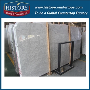 Historystone Italy Imported Bianco Carrara Polished or Honed White Marble Stone Tile 3d Flooring and Wall Cladding Covering Design.
