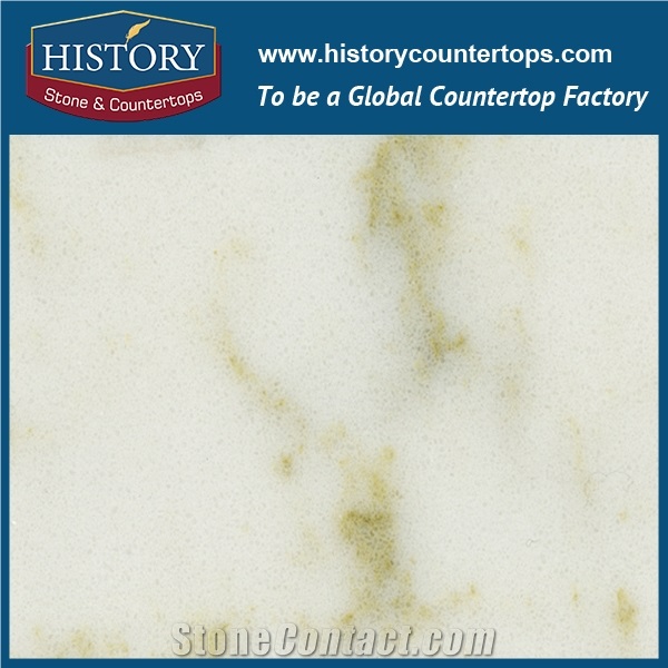 Historystone Landscape Kosa Imitation Tile and Slab Quartz Stone with Natural Marble Vein Surface for Kitchen Countertops and Bar Tops